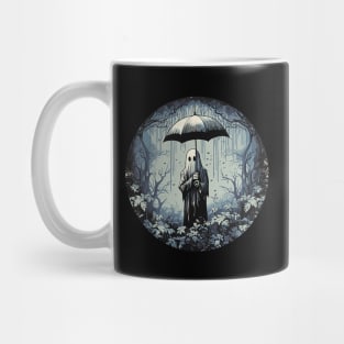 Retro Flower Ghost Vintage Halloween Ghost Mug